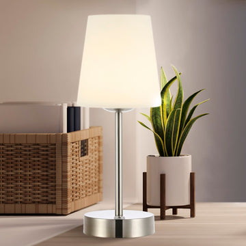 Carson 12.75" Modern Minimalist Iron Rechargeable Integrated LED Table Lamp - JONATHAN Y